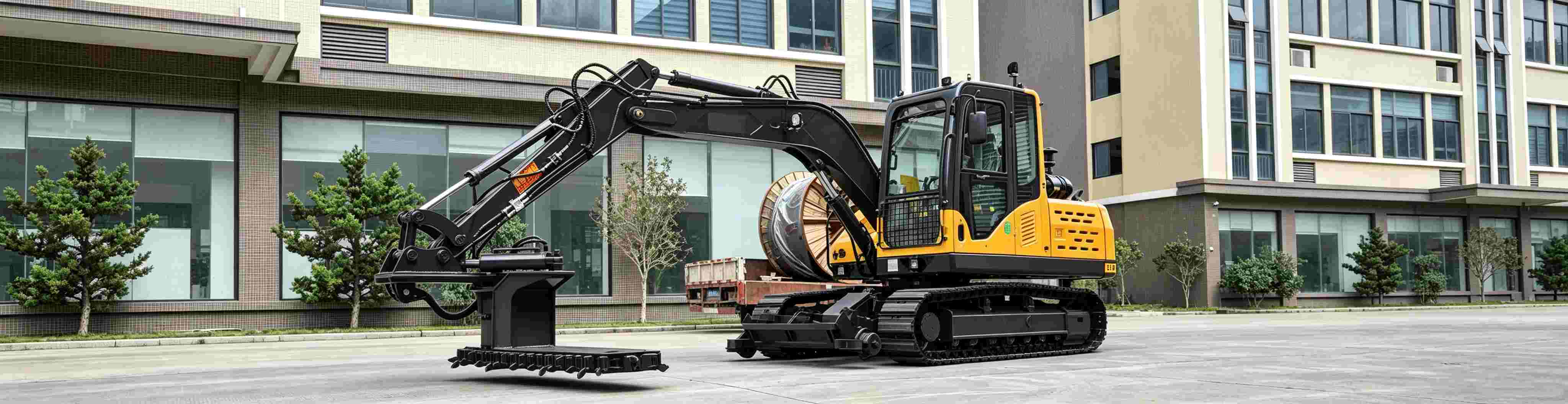 Hirail excavator with ballast cutter/Railway screening machine
